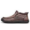 38-48 Herren Retro Freizeitschuhe, Große Größen Handgemachte Echte Leder Freizeitstiefel Knöchelhohe Stiefel