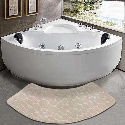 Dywanik łazienkowy Pebble Design Coral Velvet Antypoślizgowy, pochłaniający wodę, szybkoschnący, hotelowy, dywanik łazienkowy do salonu