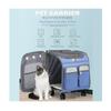 New Wear Resistant Pet Backpack Large Space Silent Universal Wheel Foldable Pull Rod Cat Carrier Cat Backpack Carrier Cat Bag