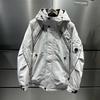 Fashionable Loose-Fitting Hooded Down Jacket for Men, Winter Thickened Warm White Duck Down Outdoor Parka Coat