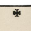 Tory Burch McGraw Logo Magnetic Snap Canvas And Leather Trim Bucket Bag Women bags Natural 158502-254