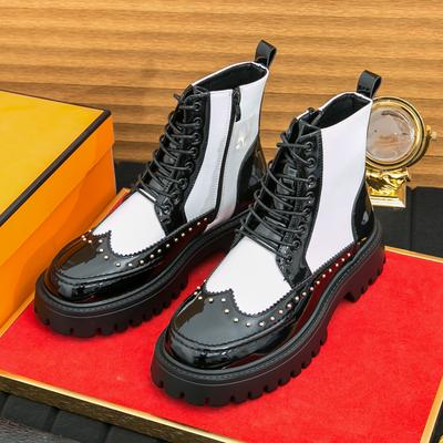 Botas Chelsea clásicas de moda para hombre, estilo americano, con cordones, cómodas, de alta calidad, botines modernos para exteriores y entrenamiento, talla 38-4.
