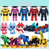 Mini Force Robô Deformável Dinossauro Patinete Modelo Boneco Para Brincadeiras Divertidas de Crianças
