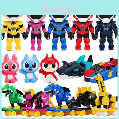 Mini Force Dinosaur Scooter Deformation Robot Model Doll For Kids' Fun Playtime