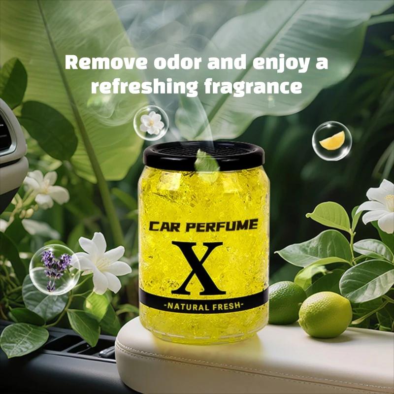 Natural Car Air Freshener Gel 220g Jasmine Lemon Ocean Fragrance Long Lasting