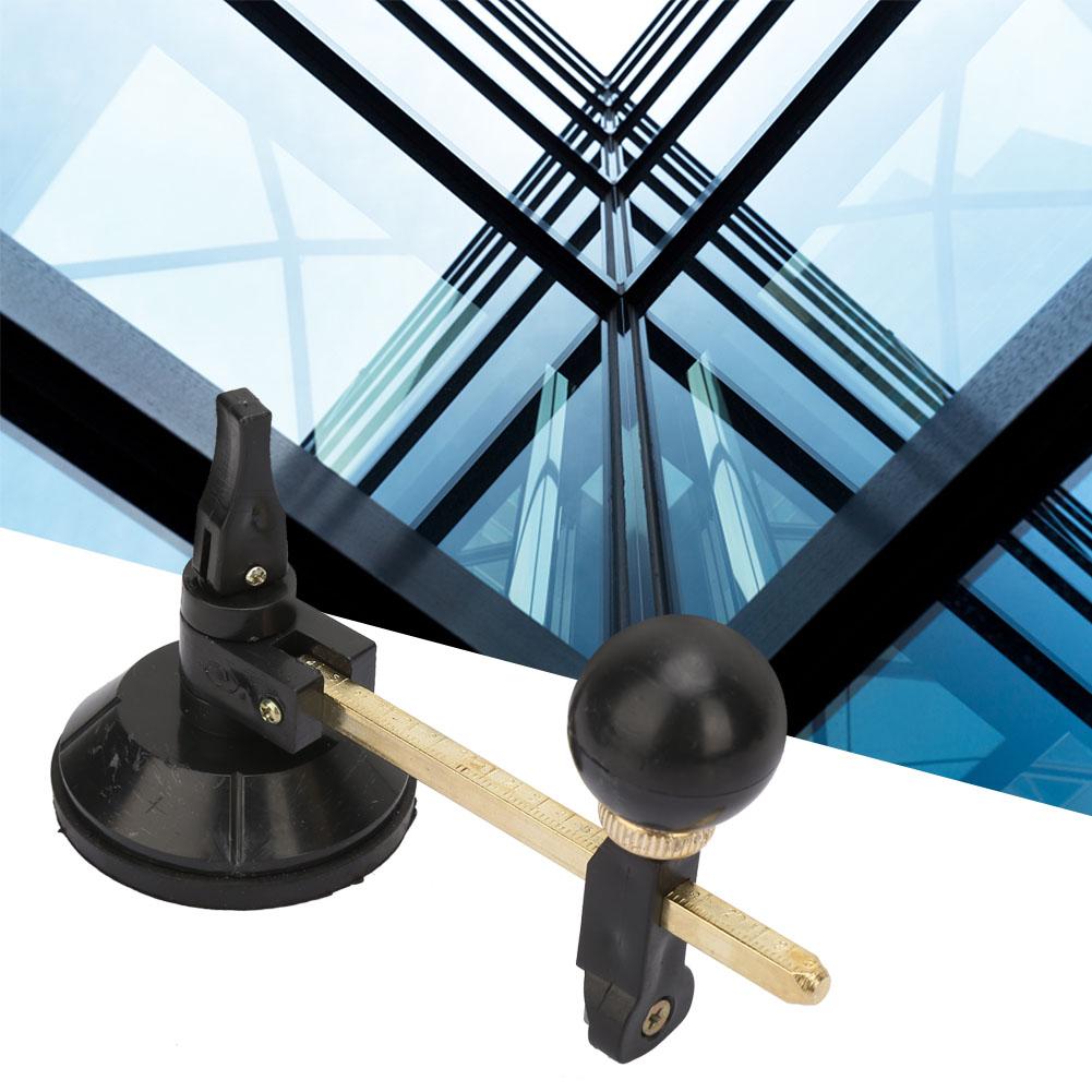 Glass Cutter 6 Wheel Circular Cutting Cutter with Suction Cup (20cm)