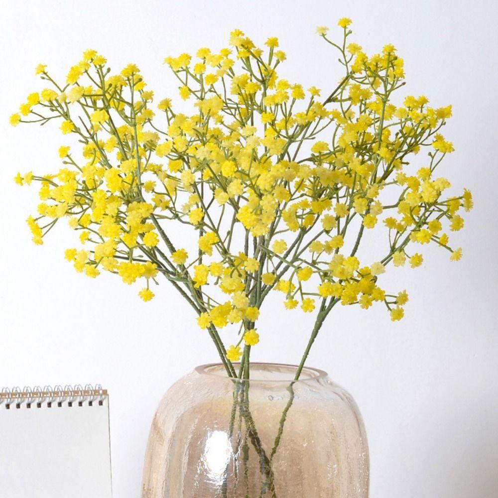 Soft Rubber Gypsophila Flowers Multicolour DIY Decoration Simulated Flower 52cm Length Artificial Flowers Home Table Decor