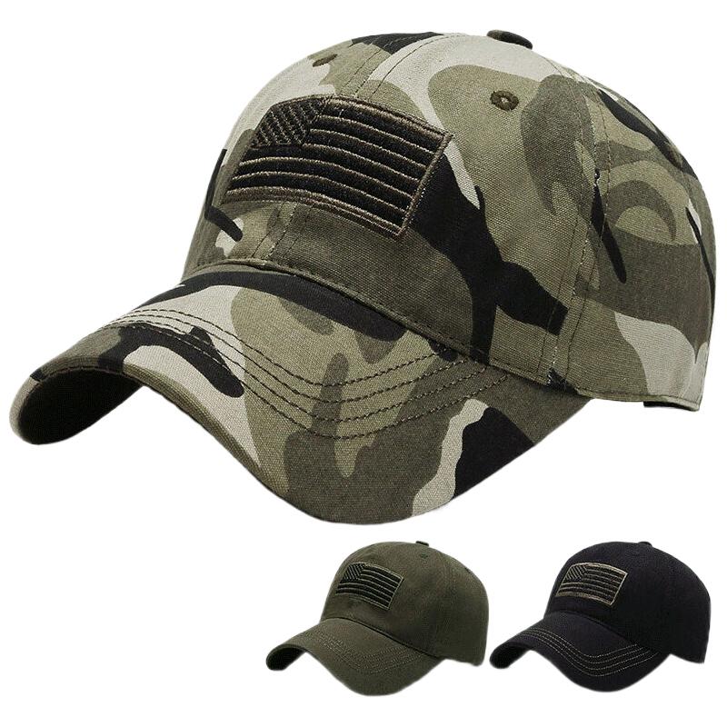 2024 Designer Men'S Military Tactical Baseball Cap Camouflage Bone Black Green Hunting Hats For Men Casquette Homme