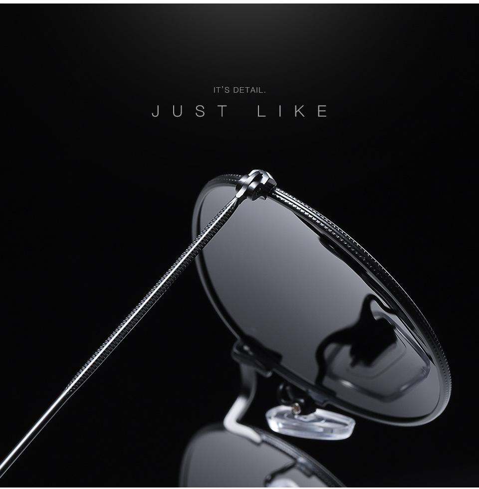 Unisex Retro Fashion Polarized Metal Sunglasses - Colorful Anti-UV 3447 Frame