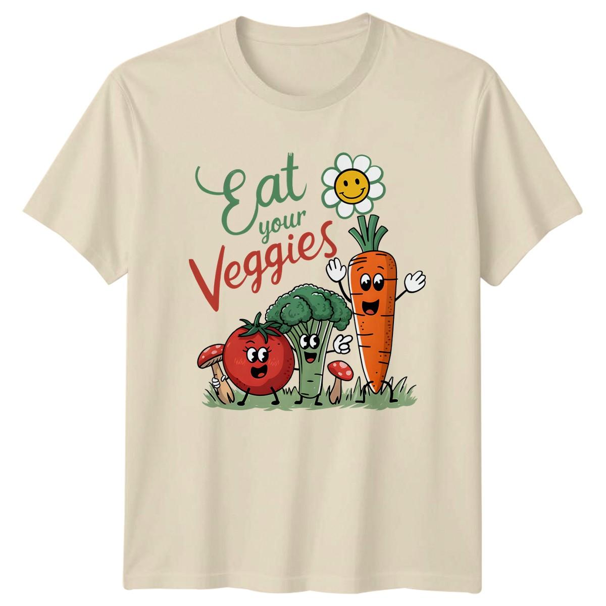 Eat Your Veggies T-Shirt Gift For Him And Her XXXXL