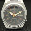 USED VINTAGE SEIKO 5 AUTOMATIC 7009A JAPAN MENS D/D BLACK WATCH 621c-a415321-2 SKU621c-a415321