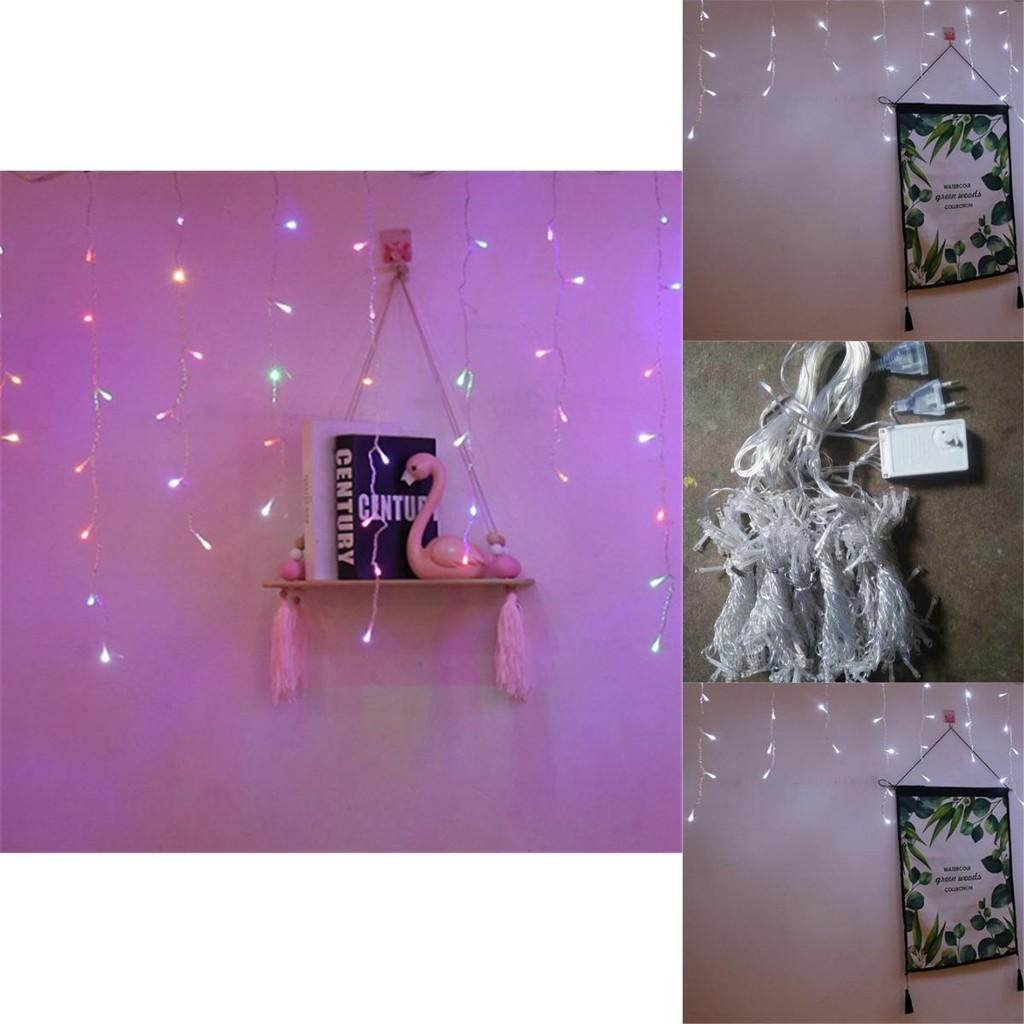 Waterproof 13-130ft Curtain Icicle Lights Led Fairy Christmas Indoor Outdoor Wedding Party