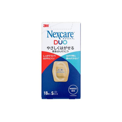 

3M Nexcare DUO Gentle Removable First Aid Bandages, Small, 18 Bandages (DUO18S)