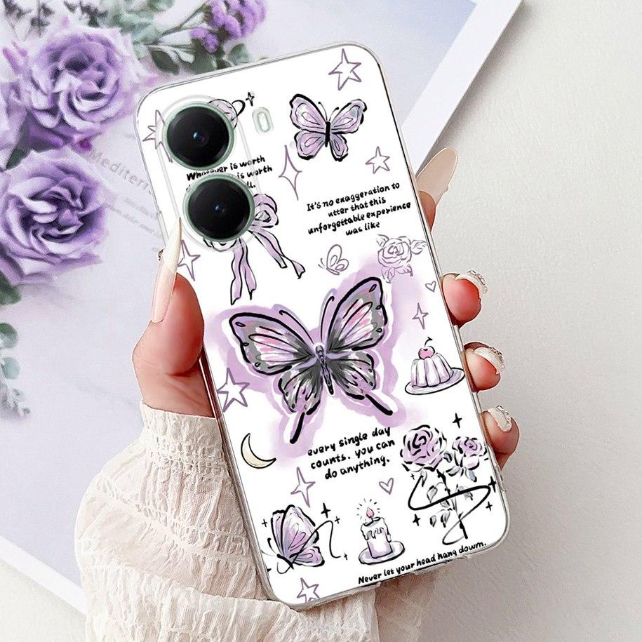 For Xiaomi Poco X7 Pro 5G Case Fashion Flower Queen Pattern Soft Silicone Clear Phone Cover For Xiaomi Poco X7 PocoX7 Pro Fundas