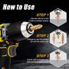 6pc HSS Extractor Double Head Screw Slide Tooth Removal Screwdriver Screwdriver Bit Broken Wire Tool Set