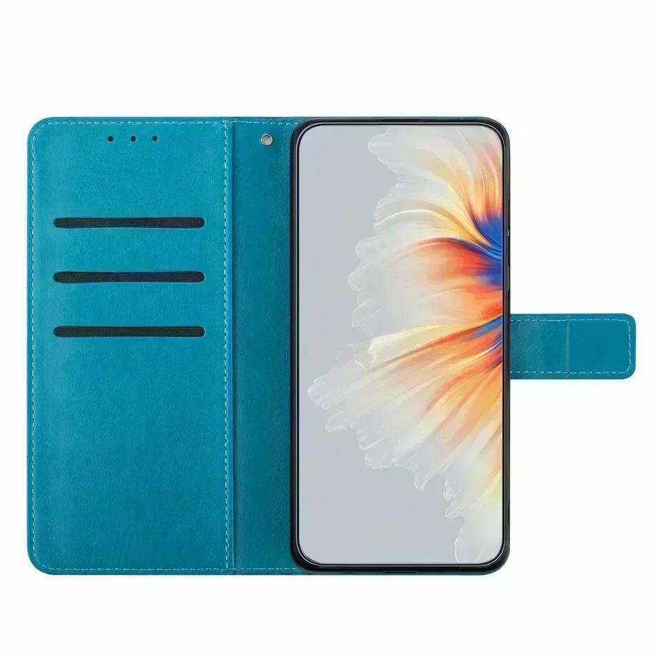 Cute Flower Phone Case For Huawei Enjoy 8 P Smart 2021 2020 Z Y5 Y6S Y6 2018 Y7 2019 Y7A Y5P Y6P Wallet Card Slots Protect Cover