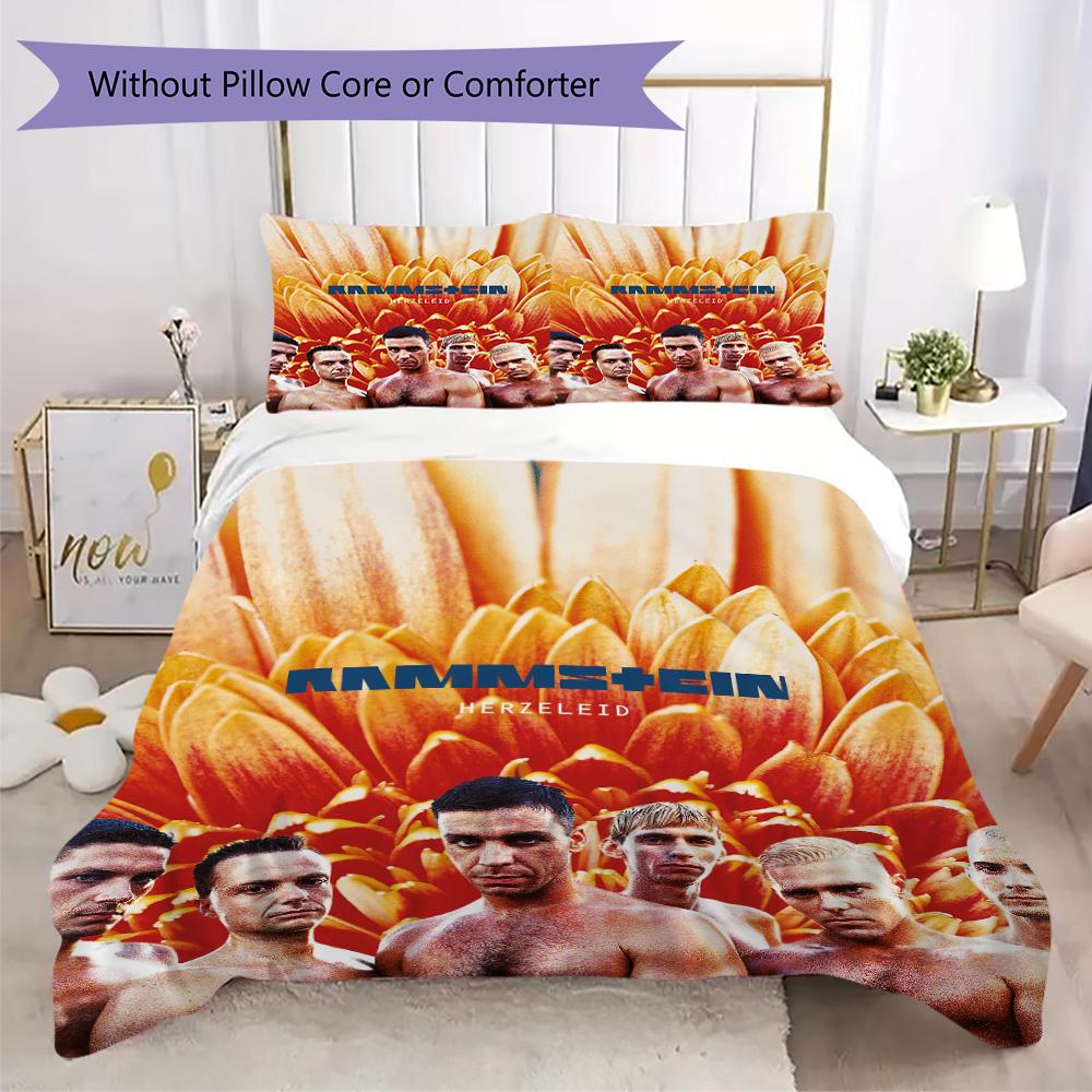 Rammstein, the German heavy metal rock band, lead singer Till Lindemann's household items, pillowcase, bedspread, bed cover (without core)R5