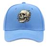 UnisexS Skull Graphic  Black Flat Brimmed Hat with White Skull Design Casual Streetwear  Outdoor Sp Sandwich Baseball Cap