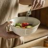 European Retro Ceramic Tableware Beiyu Sheng Series Bowl Set Household Salad Bowl Vegetable Plate Pasta Plate High Value