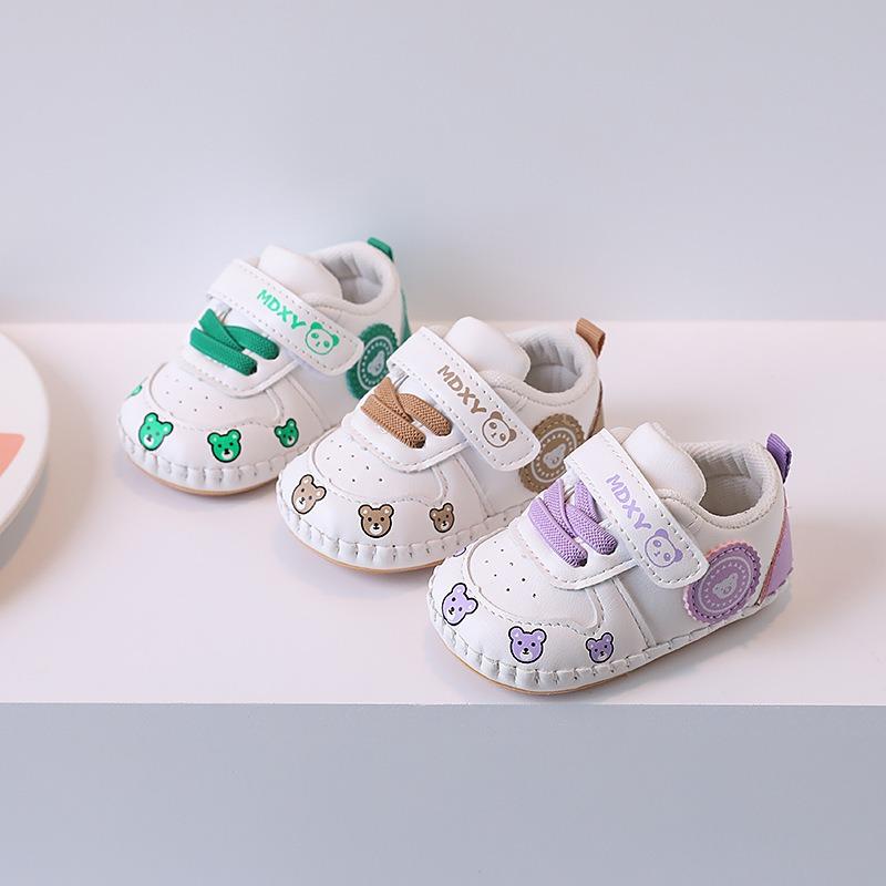Chaussures pour bébé Printemps/Automne (0-18 mois) - Premiers Pas Antidérapants Semelle Souple Dessin Animé pour Bébés Unisexe