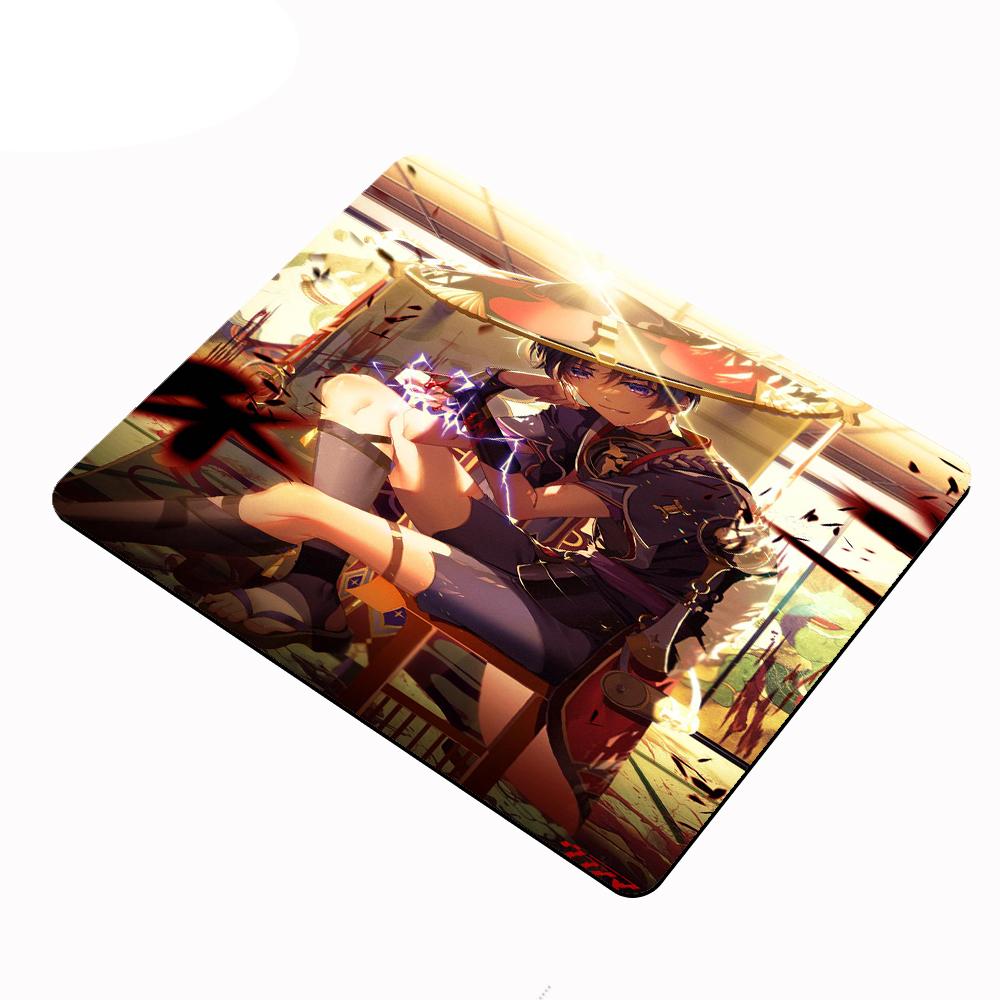 Günstigstes kleines Mauspadd Genshin Impact Mauspadd Scaramouche Schreibtischunterlagen Kawaii Gaming Zubehör Gamer Pad für Computermaus