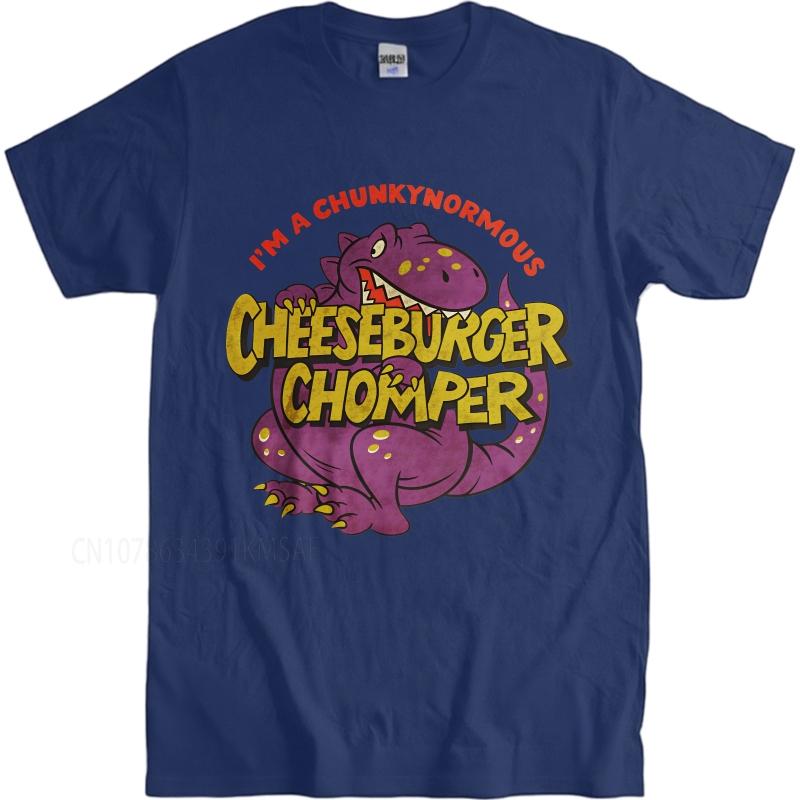 Daily Wear summer Man tshirt Im A Chunkynormous Cheeseburger Chomper Short Sleeve Soft ONeck tops summer cotton men tshirt