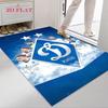 FC Dynamo Kiew Teppich für Wohnzimmer Schlafzimmer Zuhause Sofa Dekoration, Kinder Spielrutschfeste Bodenmatte