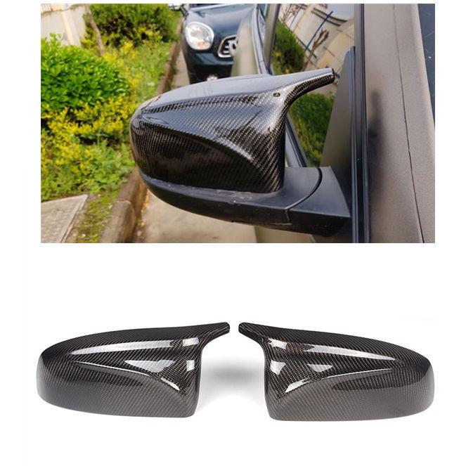 

Carbon Fiber Pattern Rearview Mirror Shell for BMW X5 E70/E71 (2007-2013) - Glossy Black Bright Black