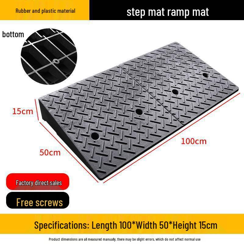 Heavy-Duty Rubber/Plastic Curb Ramp & Speed Bump Pad