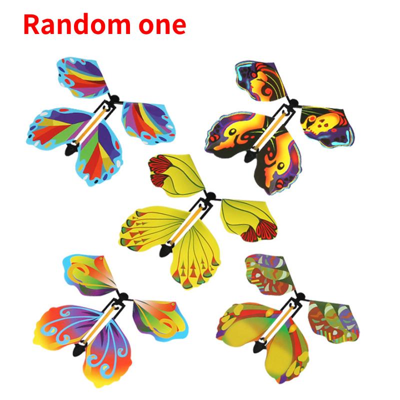 

Магия ветра Летающая вверх Бабочка Игрушка для Новогодней открытки Свадебный реквизит Прикол B