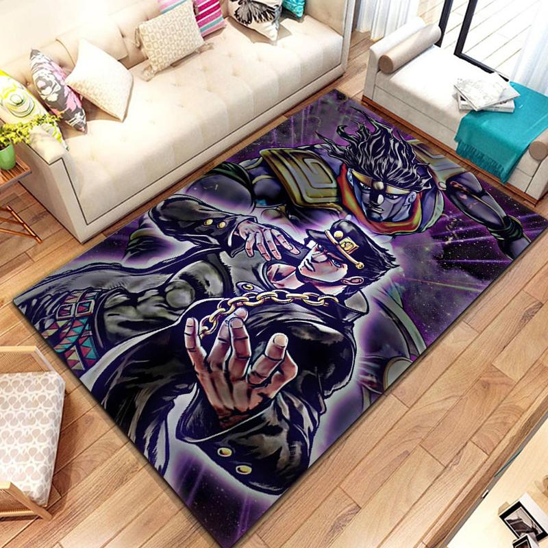 Tappeto Pattern JoJo's Bizarre Adventure 15 Misure per Soggiorno Tappetino da Bagno Zerbino Creativo per Camera da Letto Decorazione Casa