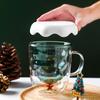 Double Layer Glass Cup Creative Christmas Coffee Milk Mug Anti-Scalding Christmas Star Cups Juice Coffee Mug Party Xmas Gifts