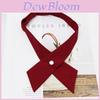 College Style Cross Tie Bowtie With School Uniform Shirt For Women