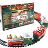 ABS Electric Train Set Battery Powered Electric Rail Cart New Railway Car Toy  Xmas Gifts