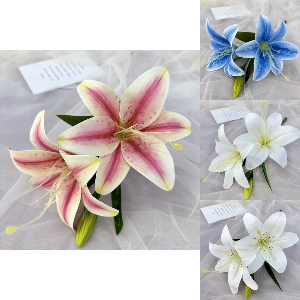 Wedding Lily 3d Printed Fake Flowers For Home Decor And Events