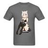 Neko Waifu Ahegao Girl T-shirts Otaku Senpai Nerdy Unisexga Harajuku Cat Tshirt Pin Up Japanese Comic Anime Popular Tees Unisex