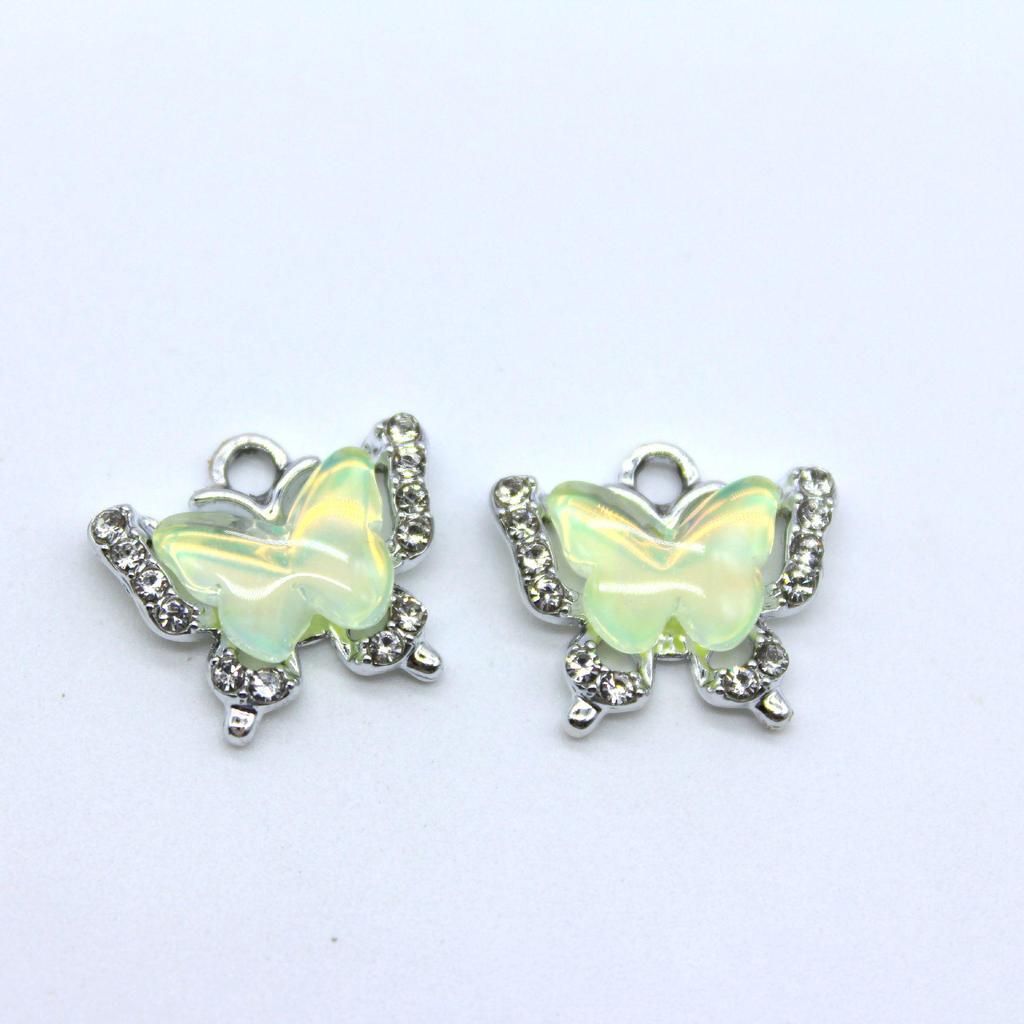 Three-Dimensional Colorful Butterfly Pendant for DIY Jewelry: Charms & Accessories for Bracelets and Earrings