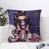 S-Santoro-Gorjuss Cute Girl Cushion Cover Car Throw Pillow Case For Sofa Car Christmas Gift 40x40cm 45x45cm