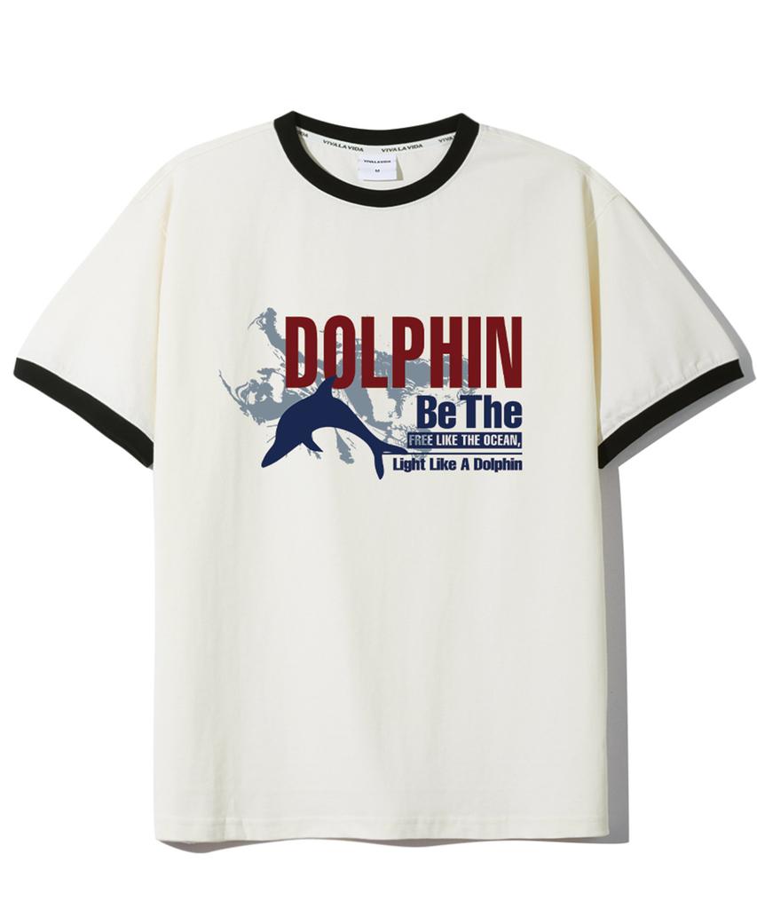Bibalabida Dolphin Ringer Short Sleeve T-Shirt