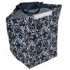 Les Trésors De Lily [A1742] - Sac repas fraicheur / Lunch bag 'Floral' bleu - 25x19x18 cm