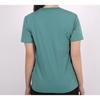 Adidas Originals Trefoil Logo Crew Neck Pullover Solid Color Sports Printed Short Sleeve T-Shirt Women Tops Future-Water-Green FM3300