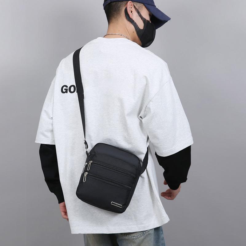 Men'S Small Bag Shoulder Bag Trendy Diagonal Backpack Chest Bag Lightweight Boy Mini Casual Bag Mobile Phone Waist Pack