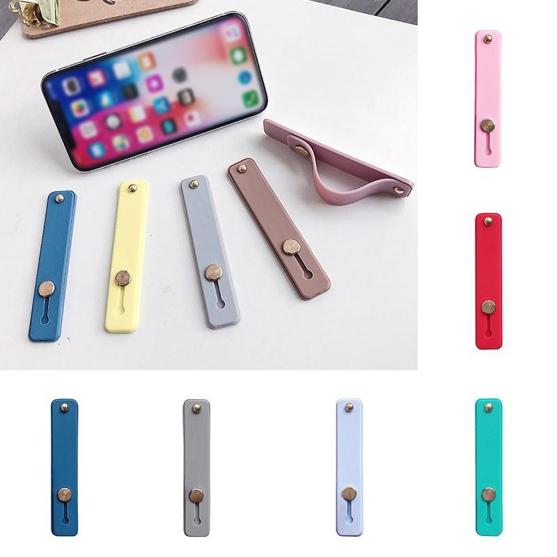 1Pcs Universal Phone Hand Band Bracket Silicone Phone Holder Finger Ring Push Pull Grip Stand  Sticker Phone Holder