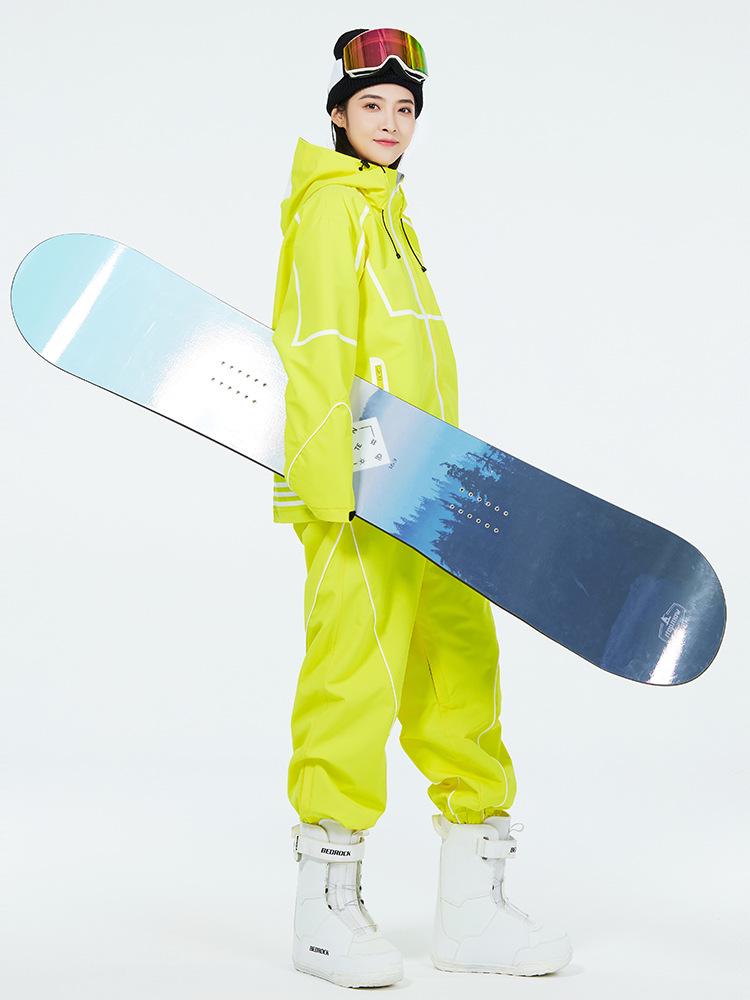 Winter Ski Suit Set: Waterproof, Windproof, Thickened Snowboard Outfit for Men & Women