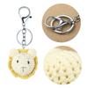 Crocheted Animal Head Keychain Crochet Keys Chain Backpack Pendant Acrylic Fibers Material for Birthday Christmas Party
