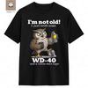 Moda Unisex Verano Manga Corta Búho No Soy Viejo Solo Necesito WD40 Un Poco de Cinta Adhesiva Camiseta Gráfica Camisetas Gráficas Casuales
