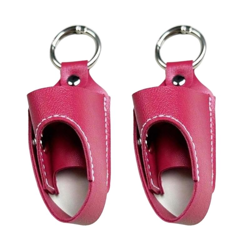Pack of 2 Water Resistant Inhaler Case for Asthmas Inhalers Leather and Metal Featuring Organization
