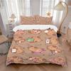 3pcs Anime Cartoon Design Bedding Set - Includes One Quilt Cover and Two Pillowcases (No Core) - Perfect for Bedroom and Guest Room Decorati