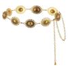 Skinny Chain Belt Adjustable Decorated Waist Belt Metal Waist Chain Belt  for Dresses/Jeans/Sweater