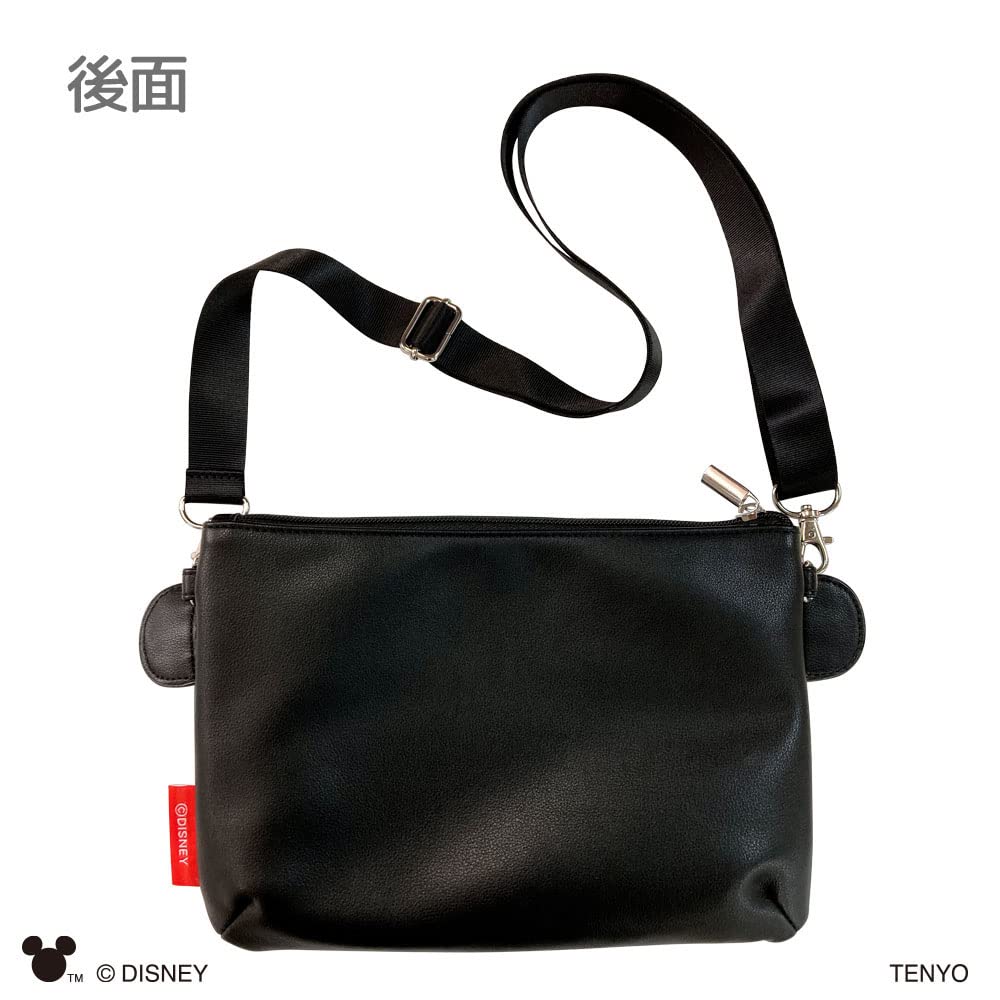 Tenyo Stylish Sacoche with Mickey Mouse Hand Black M-ZIP Design,